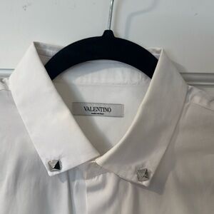 Men’s Valentino button up shirt with collar studs size 41